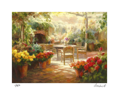 Shaded Patio by Roberto Lombardi Pricing Limited Edition Print image