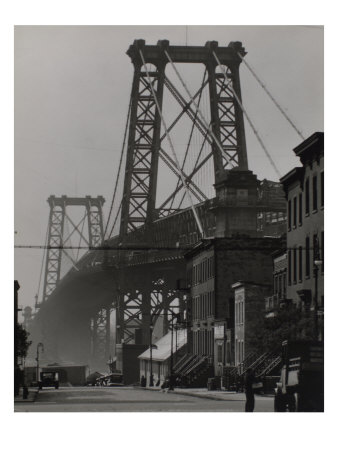 Williamsburg Bridge, South Eighth And Berry Streets, Brooklyn by Berenice Abbott Pricing Limited Edition Print image