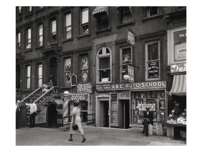 Harlem Street, 422-424 Lenox Avenue, Manhattan by Berenice Abbott Pricing Limited Edition Print image