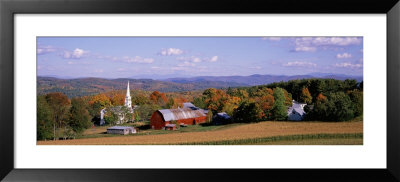 Barns In A Field, Peacham, Vermont, Usa by Panoramic Images Pricing Limited Edition Print image