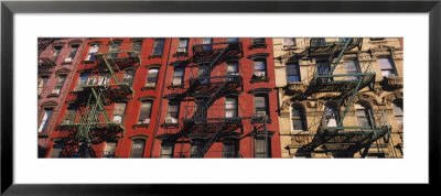 Fire Escapes On Buildings, Little Italy, Manhattan, New York City, New York, Usa by Panoramic Images Pricing Limited Edition Print image