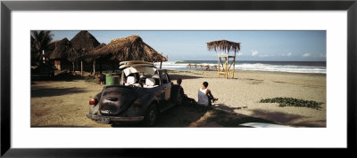 Surfers Watching Waves, Zicatela Beach, Mexcio by Panoramic Images Pricing Limited Edition Print image