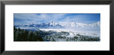 Snowcapped Mountains In Grand Teton National Park, Wyoming., Usa by Panoramic Images Pricing Limited Edition Print image