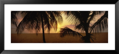 7-Mile Beach At Sunset, Negril, Jamaica by Panoramic Images Pricing Limited Edition Print image