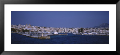Buildings On The Waterfront, Aegina, Saronic Gulf Islands, Greece by Panoramic Images Pricing Limited Edition Print image