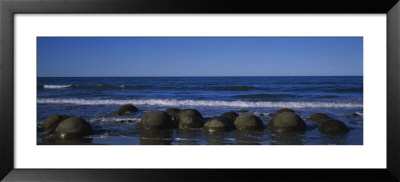 Boulders On The Beach, Moeraki Boulders, Gisborne, South Island, New Zealand by Panoramic Images Pricing Limited Edition Print image