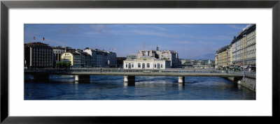 Bridge Over A River, Geneva, Switzerland by Panoramic Images Pricing Limited Edition Print image