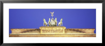 High Section View Of A Gate, Brandenburg Gate, Berlin, Germany by Panoramic Images Pricing Limited Edition Print image