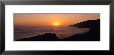 Sunset With Marine Layer, Pacific Ocean, Big Sur, California, Usa by Panoramic Images Pricing Limited Edition Print image