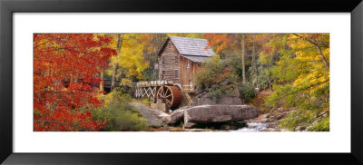 Hut In A Forest, St. Park, Glade Creek Grist Mill Babcock, West Virginia, Usa by Panoramic Images Pricing Limited Edition Print image