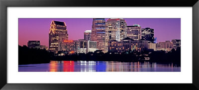 Urban Skyline At Night, Austin, Texas, Usa by Panoramic Images Pricing Limited Edition Print image