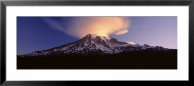 Clouds Over The Mountain Range, Mt. Rainier National Park, Mt. Rainier, Washington, Usa by Panoramic Images Pricing Limited Edition Print image