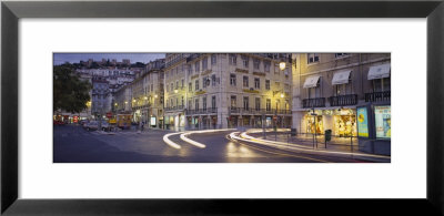 Traffic On A Road, Praca De Figueira, Lisbon, Portugal by Panoramic Images Pricing Limited Edition Print image