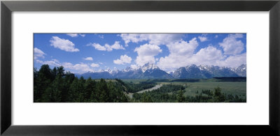 Clouded Sky Over Snow Covered Mountains, Grand Teton, Grand Teton National Park, Wyoming, Usa by Panoramic Images Pricing Limited Edition Print image