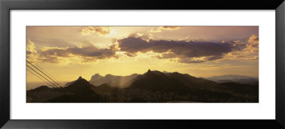 Sugarloaf Of Buildings In A City At Dusk, Rio De Janeiro, Brazil by Panoramic Images Pricing Limited Edition Print image