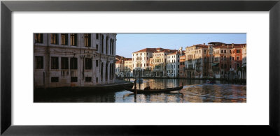 Man On A Gondola In A Canal, Grand Canal, Venice, Italy by Panoramic Images Pricing Limited Edition Print image