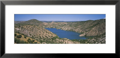 Lake Surrounded By Hills, Santa Cruz Lake, New Mexico, Usa by Panoramic Images Pricing Limited Edition Print image