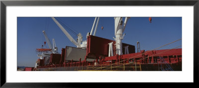 Freighter On A Dock by Panoramic Images Pricing Limited Edition Print image