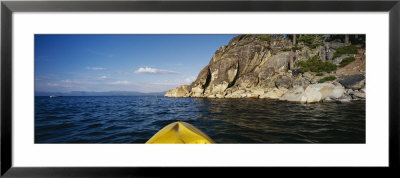 Person's Feet In A Kayak, Lake Tahoe, California, Usa by Panoramic Images Pricing Limited Edition Print image