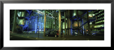 Car In Front Of An Office Building, Lloyds Of London, London, England by Panoramic Images Pricing Limited Edition Print image