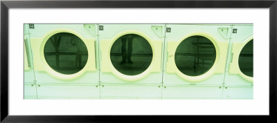 Row Of Washing Machines At A Laundromat, California, Usa by Panoramic Images Pricing Limited Edition Print image