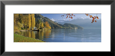 Mountains Around A Lake, Lake Vierwaldstattersee Vitznau, Canton Lucerne, Switzerland by Panoramic Images Pricing Limited Edition Print image