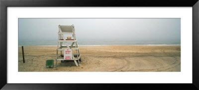 Lifeguard Chair On The Beach, Montauk, New York State, Usa by Panoramic Images Pricing Limited Edition Print image