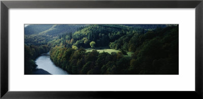 River Flowing Through A Valley, Killiecrankie, Perthshire, Highlands Region, Scotland by Panoramic Images Pricing Limited Edition Print image