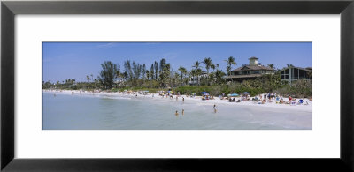 Tourists On The Beach, Naples Beach, Gulf Of Mexico, Naples, Florida, Usa by Panoramic Images Pricing Limited Edition Print image