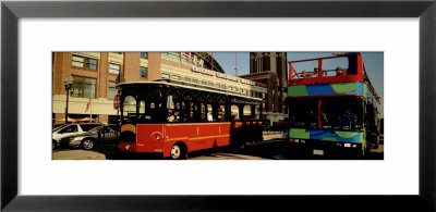 Vehicles On A Road, Navy Pier, Chicago, Illinois, Usa by Panoramic Images Pricing Limited Edition Print image