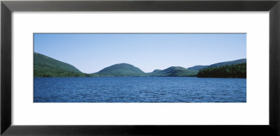 Mountain Range Along The Eagle Lake, Mount Desert Island, Maine, Usa by Panoramic Images Pricing Limited Edition Print image