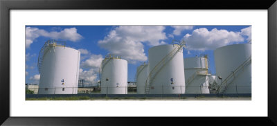 Storage Tanks In A Factory, Miami, Florida, Usa by Panoramic Images Pricing Limited Edition Print image