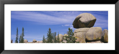 Trees Near Rock Formations, Vedauwoo, Medicine Bow National Forest, Wyoming, Usa by Panoramic Images Pricing Limited Edition Print image