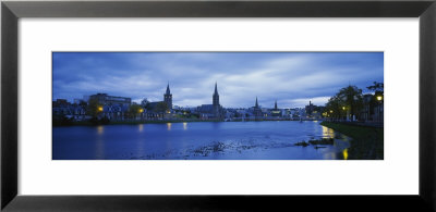 Buildings Along The River, Inverness, Scotland by Panoramic Images Pricing Limited Edition Print image