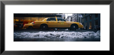 Yellow Taxies On The Street, New York, Usa by Panoramic Images Pricing Limited Edition Print image