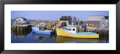 Reflection Of Motorboats In Water, West Berlin, Nova Scotia, Canada by Panoramic Images Pricing Limited Edition Print image