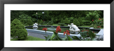 Spit And Spat Statues In Fountain, Saratoga Springs, New York, Usa by Panoramic Images Pricing Limited Edition Print image
