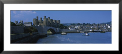 Castle On An Arch Bridge, Conwy Castle, Conwy, Wales by Panoramic Images Pricing Limited Edition Print image