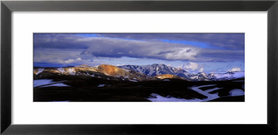 Clouds Over Snowcapped Mountains, Fjallabak, Central Highlands, Iceland by Panoramic Images Pricing Limited Edition Print image