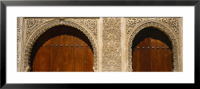 Carving On Arches Of A Palace, Court Of Lions, Alhambra, Granada, Andalusia, Spain by Panoramic Images Pricing Limited Edition Print image