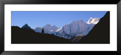 Manaslu Trek, Panoramic View Of Snow Covered Mountains, Nepal by Panoramic Images Pricing Limited Edition Print image