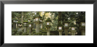 Stone Lanterns, Kasuga Taisha, Nara, Japan by Panoramic Images Pricing Limited Edition Print image