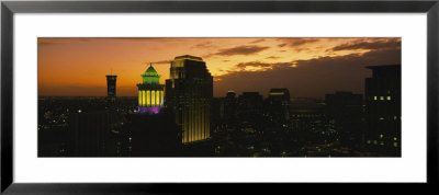 Buildings Lit Up At Dusk, New Orleans, Louisiana, Usa by Panoramic Images Pricing Limited Edition Print image