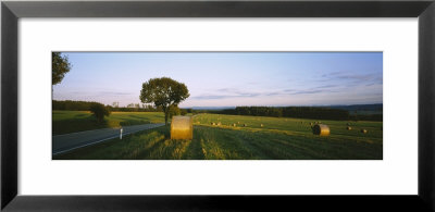 Hay Bales In A Field, Germany by Panoramic Images Pricing Limited Edition Print image