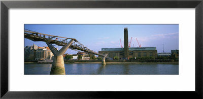 Bridge Across A River, Tate Modern Museum, London, England by Panoramic Images Pricing Limited Edition Print image