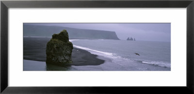 Rock Formation On The Beach, Reynisdrangar, Vik I Myrdal, Iceland by Panoramic Images Pricing Limited Edition Print image