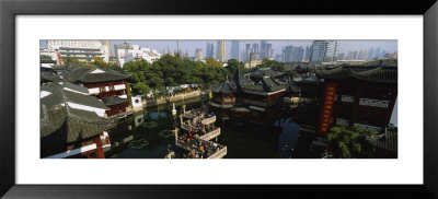 High Angle View Of A Group Of People Walking On A Bridge, Yu Yuan Garden, Shanghai, China by Panoramic Images Pricing Limited Edition Print image