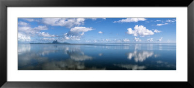 Reflection Of Clouds On Water, Bora Bora, French Polynesia by Panoramic Images Pricing Limited Edition Print image