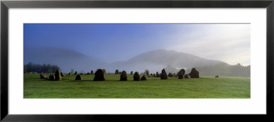 Stone Circle On A Landscape, Castlerigg Stone Circle, Keswick, Lake District, Cumbria, England, Uk by Panoramic Images Pricing Limited Edition Print image
