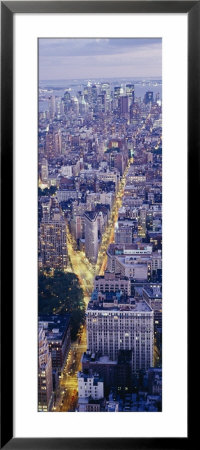 Aerial View Of Buildings In A City, Manhattan, New York City, New York State, Usa by Panoramic Images Pricing Limited Edition Print image
